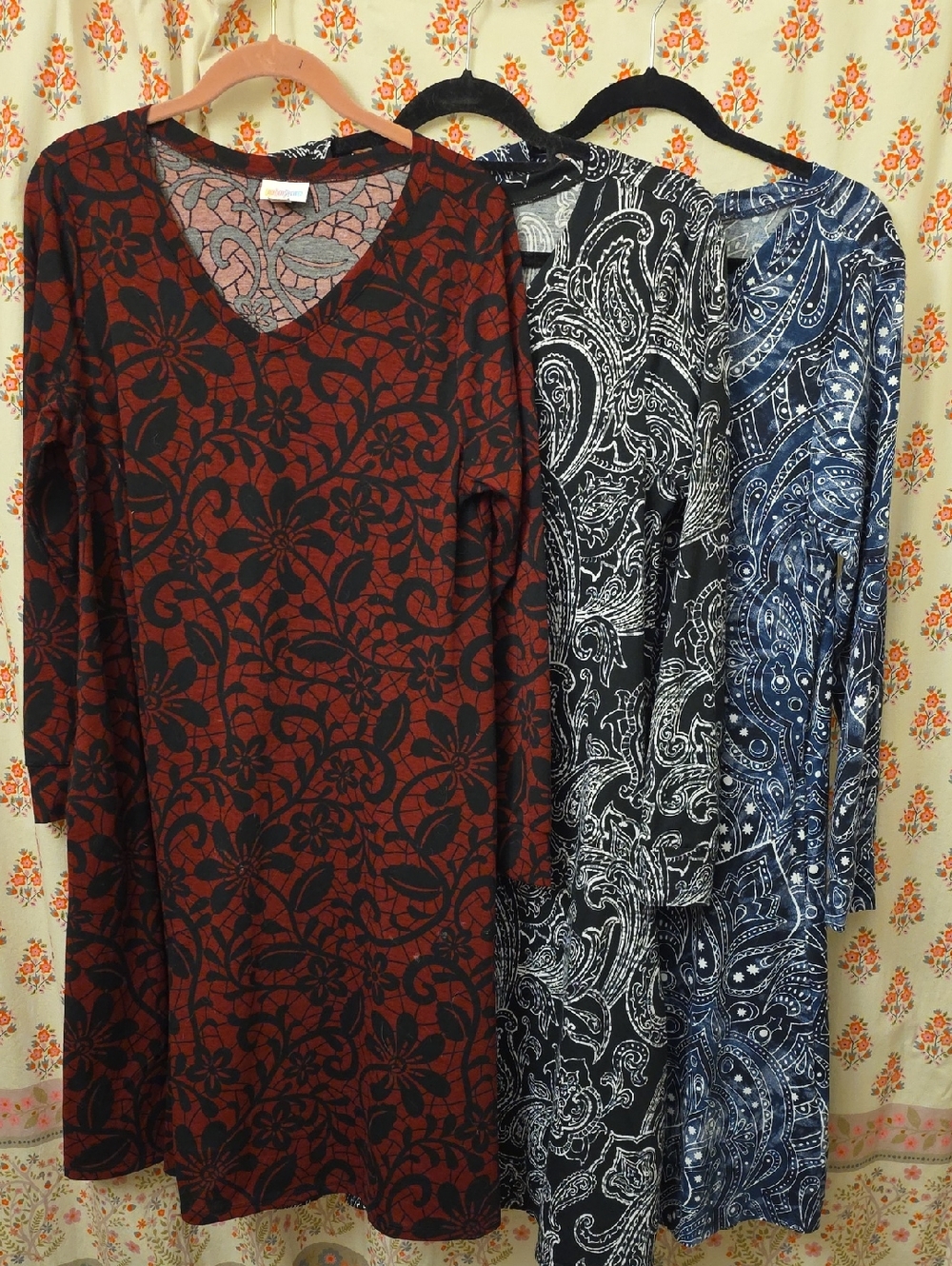 Set Of 5 LuLaRoe Elizabeth Dresses with Multicolor